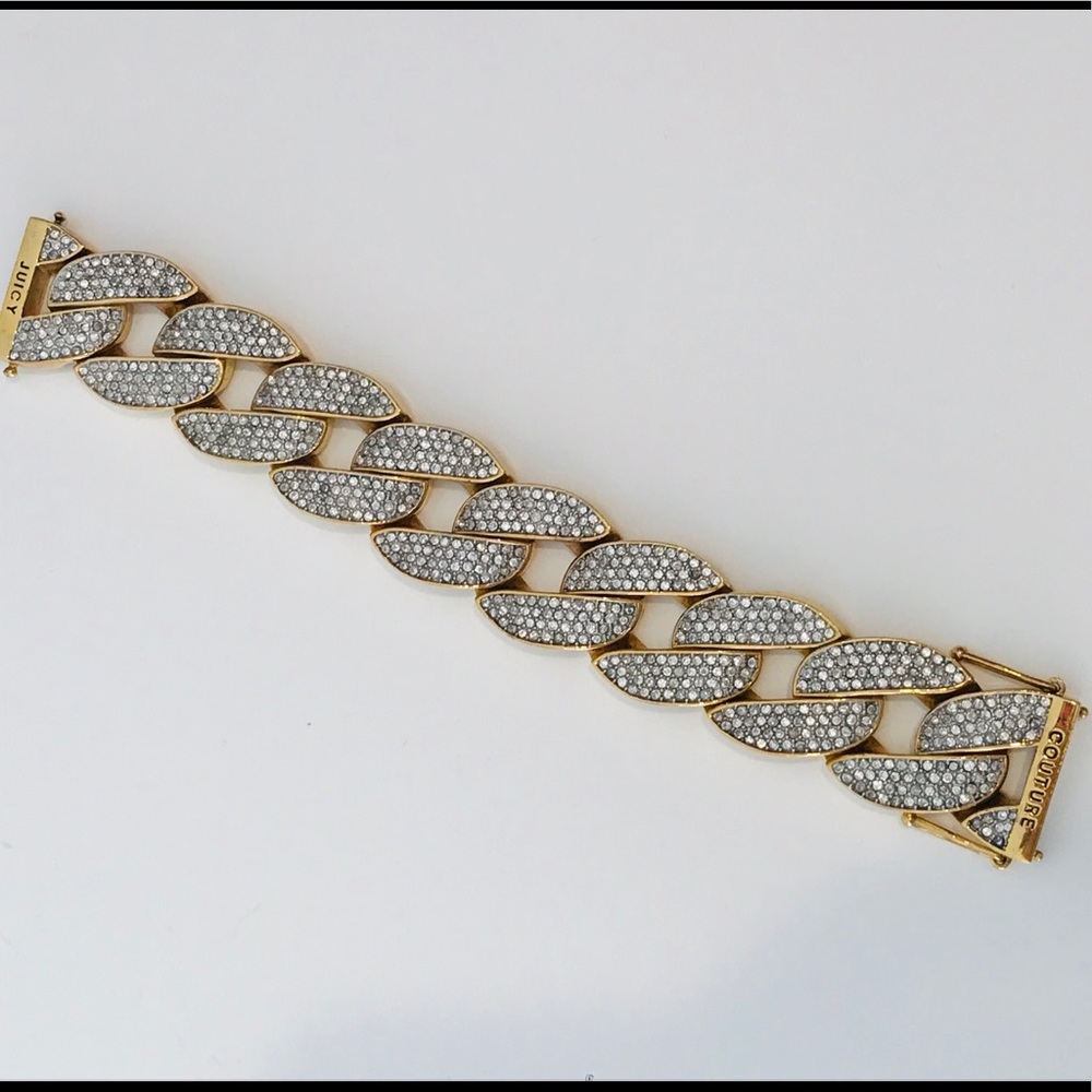 Vintage Juicy Couture Chunky Cuban Link Bracelet - Picture 5 of 5